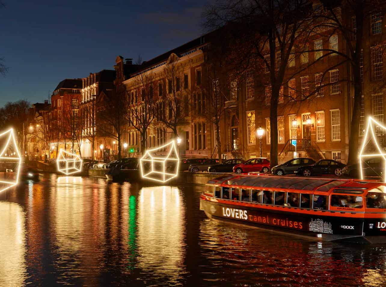 Lichterfest in Amsterdam - Grachten